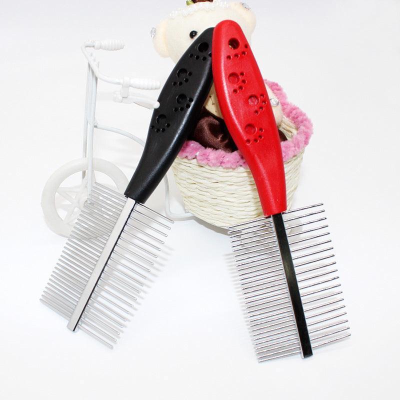 Double - Row Pet Grooming Comb - Dual - Sided Detangling Tool for Dogs & Cats - Pets Perfect