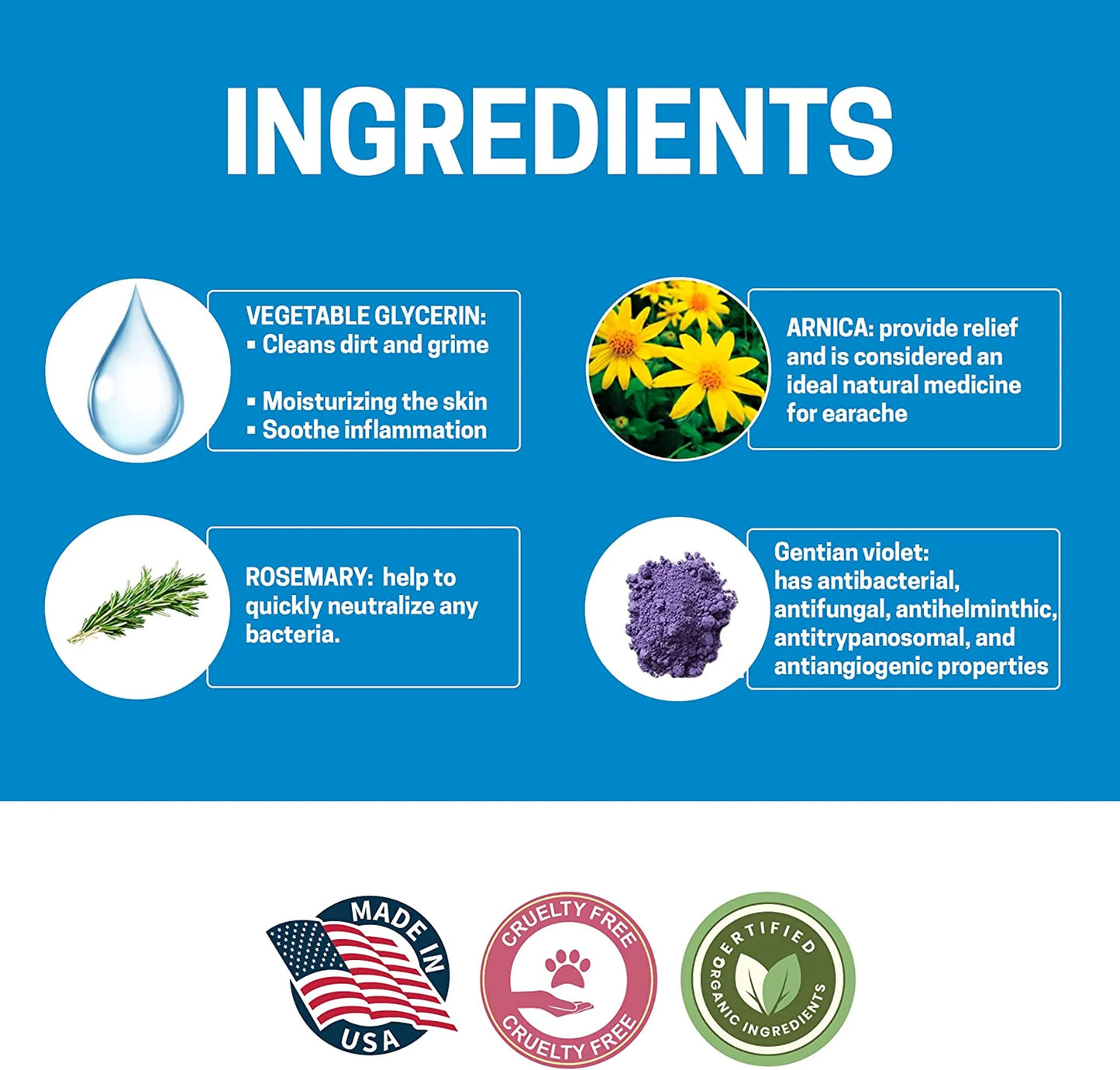 All - Natural Dog Ear Cleaner 8 oz - Pets Perfect