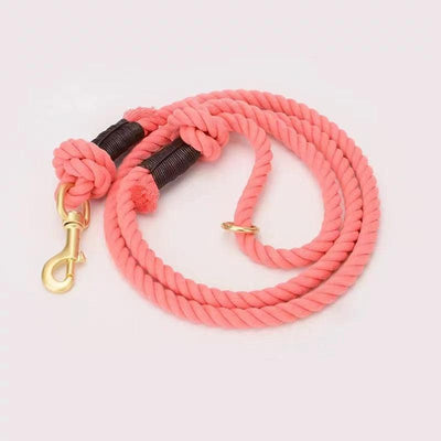 Dog Rope Dog Leash - Coral Pink
