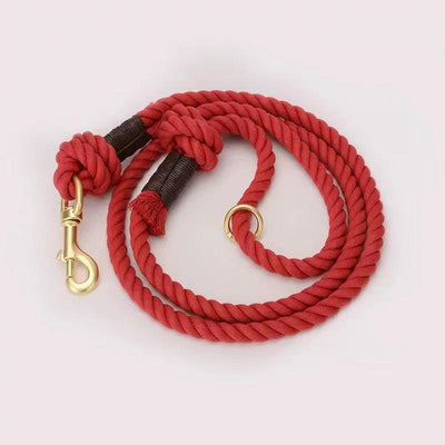Dog Rope Dog Leash - Scarlet
