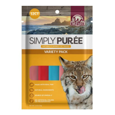 Wild Eats Cat Puree Cat Treats Tuan/Snapper/Salmon 12 ct