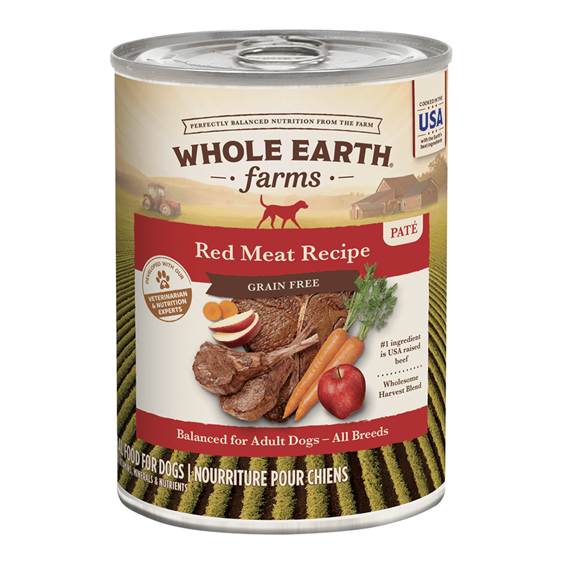 Whole Earth Farms Grain Free Red Meat Recipe Wet Dog Food 12.7oz - Pets Perfect