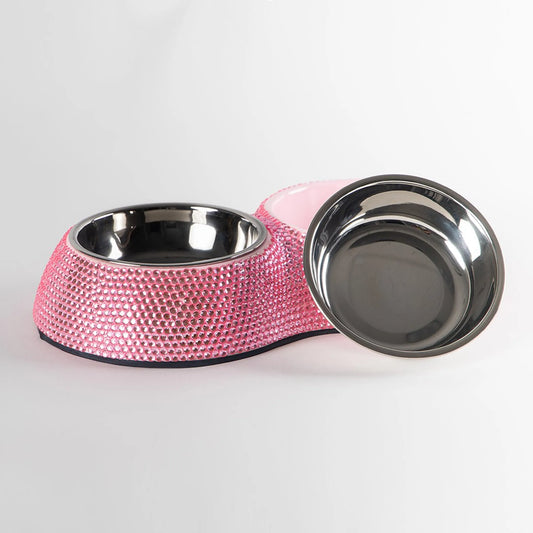 Hello Doggie Crystal Dining Bowl for Small Dogs