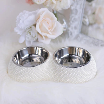 Hello Doggie Crystal Dining Bowl for Small Dogs - Pets Perfect