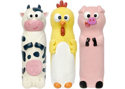 Multipet Vinyl Look Who's Crunching Dog Toy, 8 In