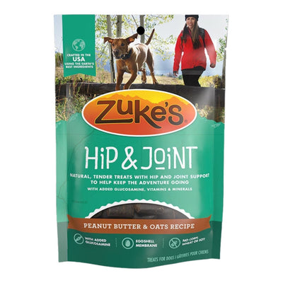 Zuke's Dog Hip & Joint Peanut Butter & Oats Recipe Treats 6oz.
