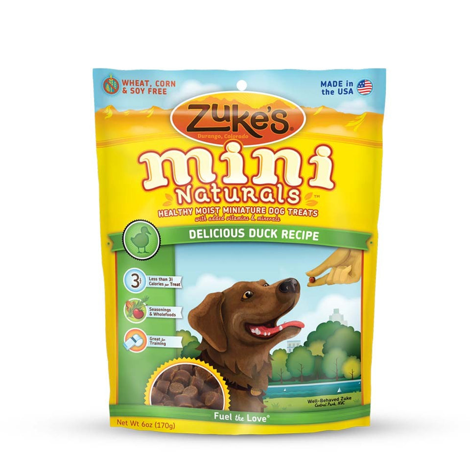 Zukes Dog Mini Naturals Delicious Duck 6 oz