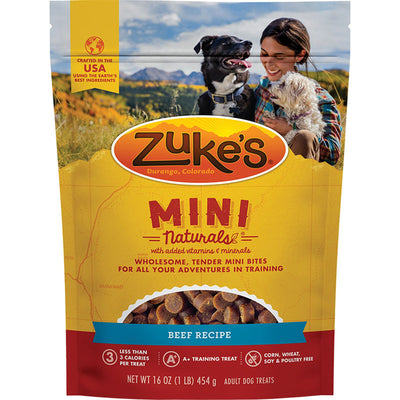 Zukes Dog Mini Natural Beef 1 lb