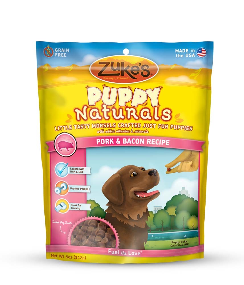 Zukes Puppy Naturals Grain-Free Pork And Chickpea Dog Treats 5 oz