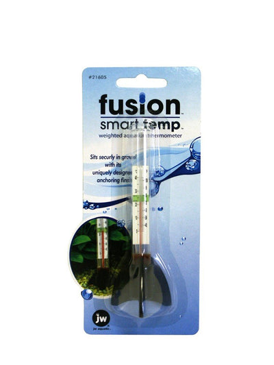 JW Pet Fusion Smart Temp Weighted Aquarium Thermometer White