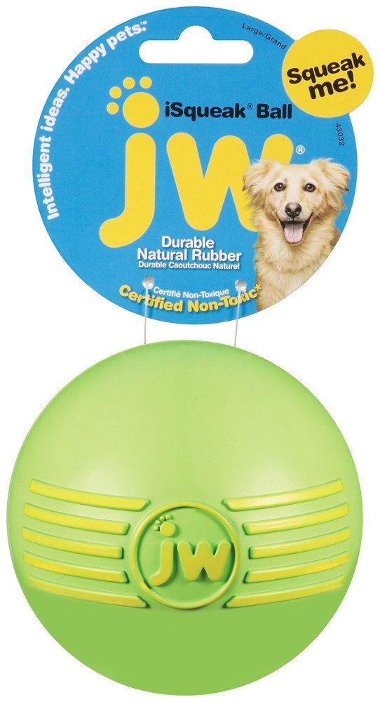 JW Pet iSqueak Ball Dog Toy Assorted 1ea/LG - Pets Perfect