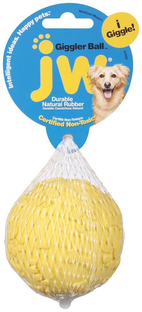 JW Pet Giggler Ball Dog Toy Assorted 1ea/MD - Pets Perfect