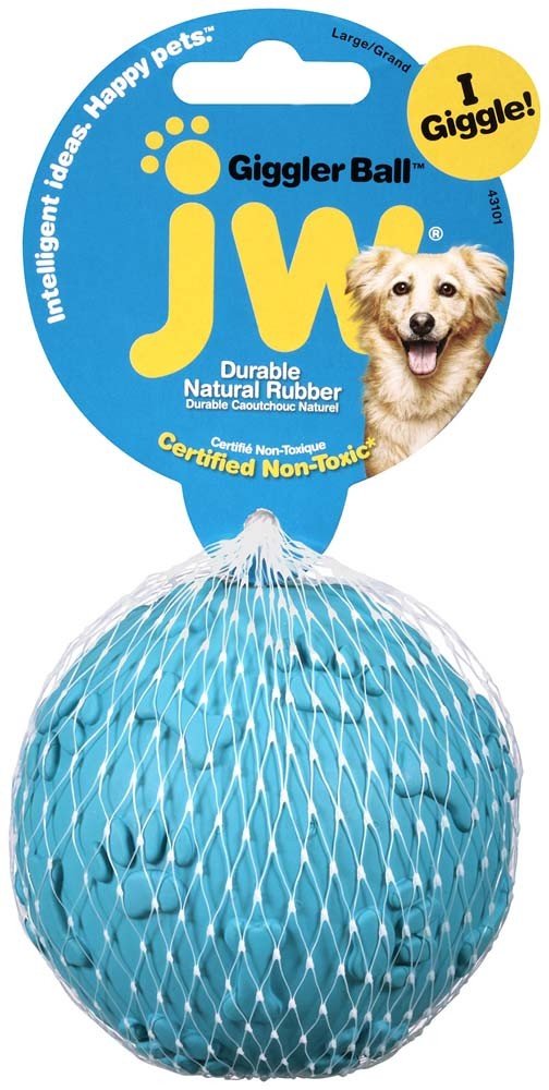 JW Pet Giggler Ball Dog Toy Assorted 1ea/LG - Pets Perfect