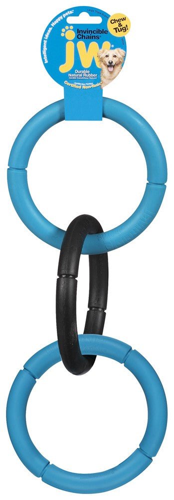 JW Pet Invincible Triple Chains Dog Toy Assorted 1ea/LG - Pets Perfect