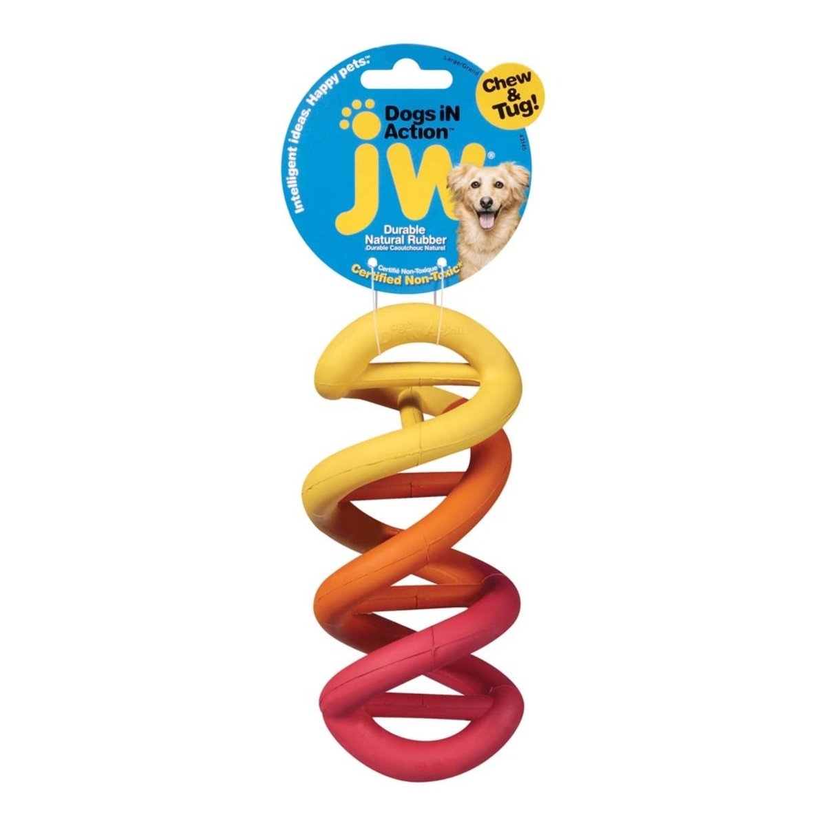 JW Pet Dogs in Action Rubber Dog Toy Multi - Color 1ea/LG - Pets Perfect