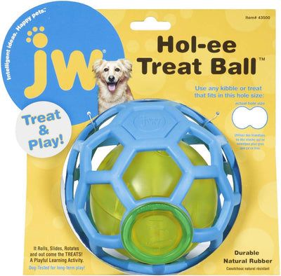 JW Pet Hol-ee Treat Ball Dog Toy - Treat Dispensing Puzzle Ball