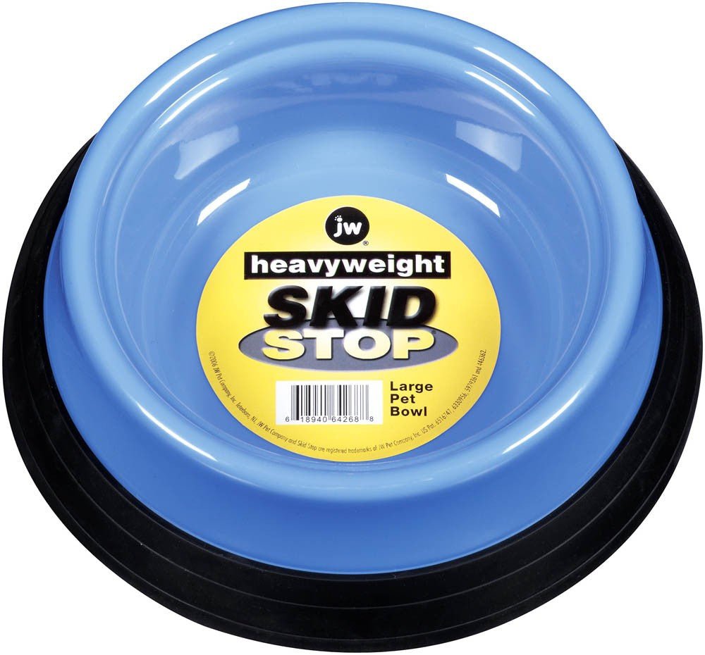 JW Pet Skid Stop Heavyweight Dog Bowl Assorted 1ea/LG - Pets Perfect