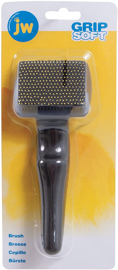 JW Pet GripSoft Cat Brush Gray, Yellow