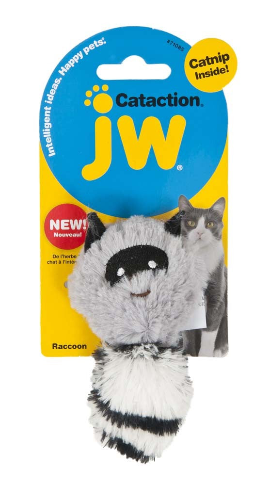 JW Pet Cat Plush Catnip Skunk Grey
