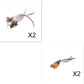 Feather Frenzy Cat Teaser: Extendable Steel Wire Rod With Suction Cup