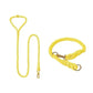 Dog Rope Leash and Collar Set - Lemon Squeeze - Pets Perfect