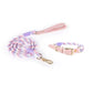 Luxe Royal Leather Rope Leash and Collar Set - Sweet Dream - Pets Perfect