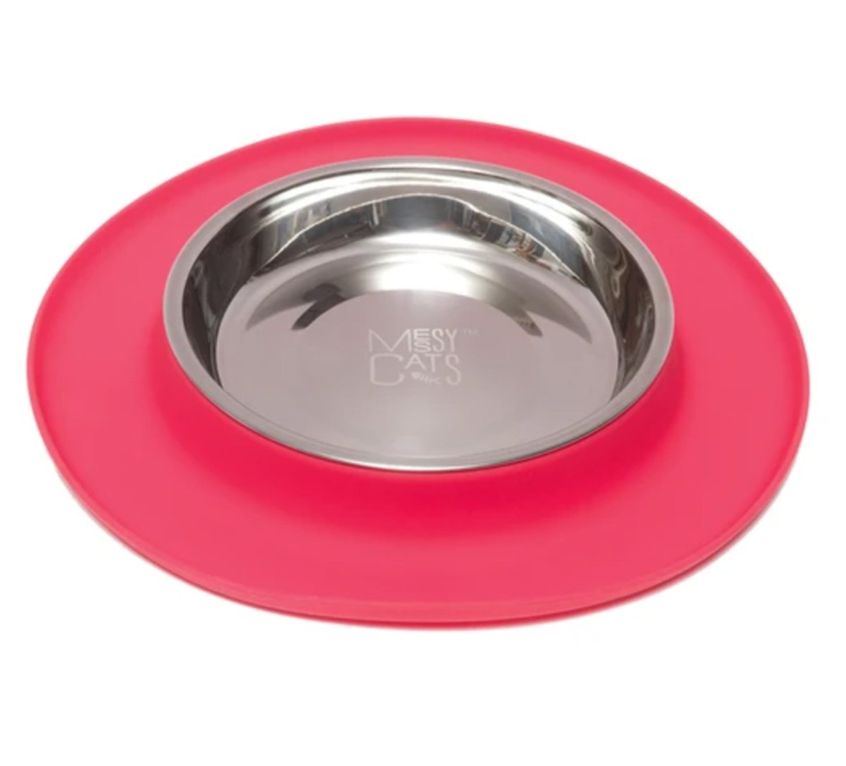 Messy Mutts Cat Feeder Silicone Red - Pets Perfect