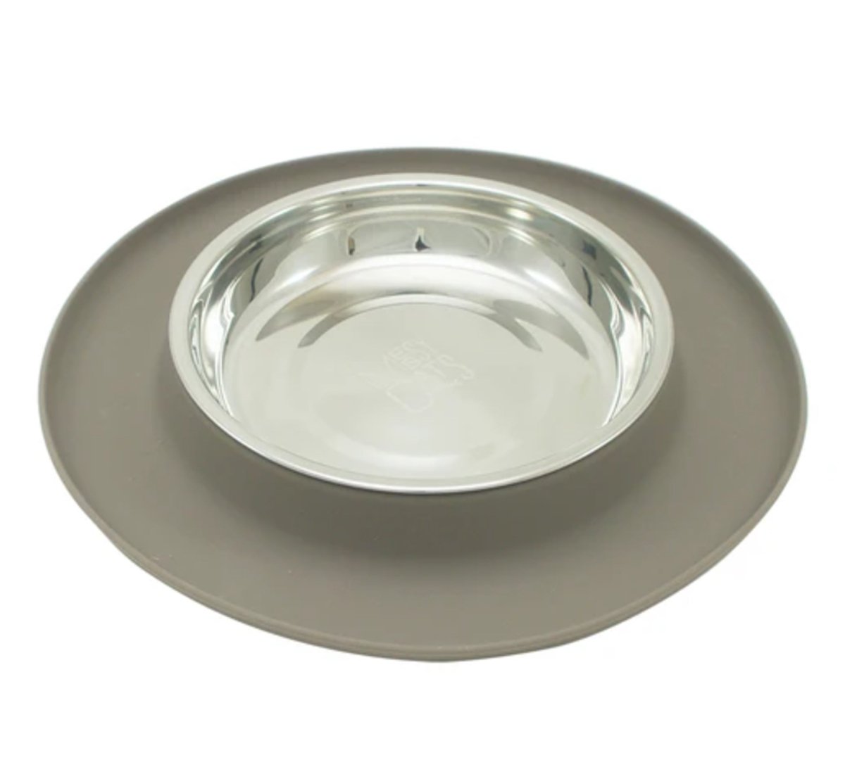 Messy Mutts Cat Feeder Silicone Grey - Pets Perfect