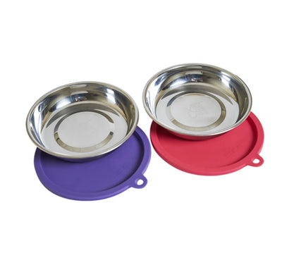 Messy Mutts Cat Bowl Lid 1.75 Cup Set, 2-Count