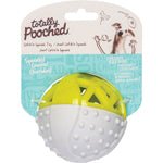 Messy Mutts Totally Dog Catch N Squeak Ball Grey Green - Pets Perfect