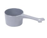 Messy Mutts Dog Cat Food Scoop 1 Cup Grey - Pets Perfect