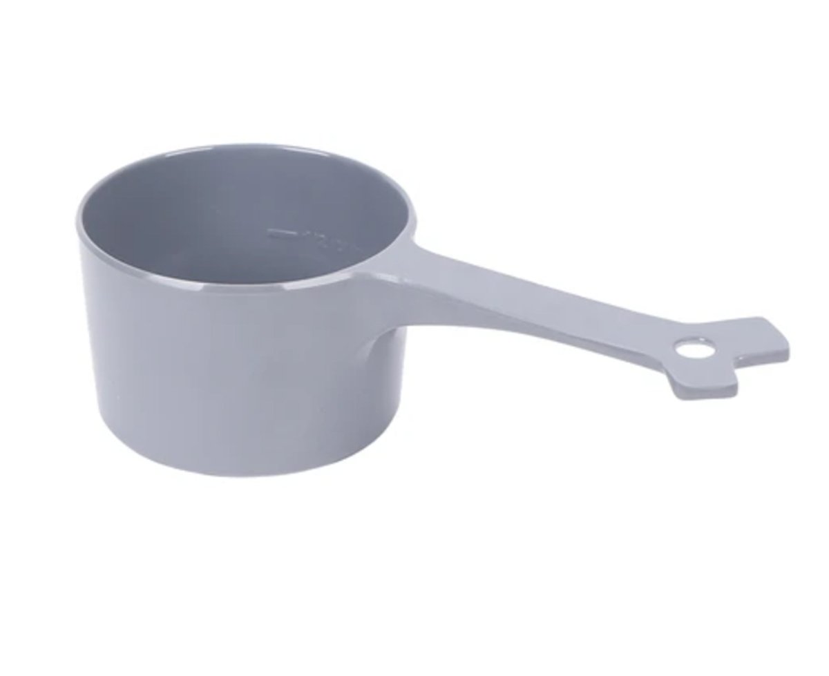 Messy Mutts Dog Cat Food Scoop 1 Cup Grey - Pets Perfect