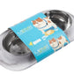 Messy Mutts Dog Double Feeder Marble 1.5 Cup Per Bowl - Pets Perfect