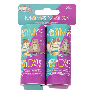 Messy Mutt Dog-Cat Lint Roller Replacement 2 ct