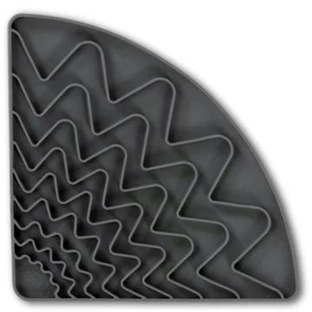 Messy Mutts Dog Licking Mat Triangle Grey - Pets Perfect