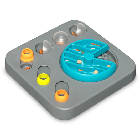 Messy Mutts Dog Interactive Puzzle Feeder Square Small - Pets Perfect