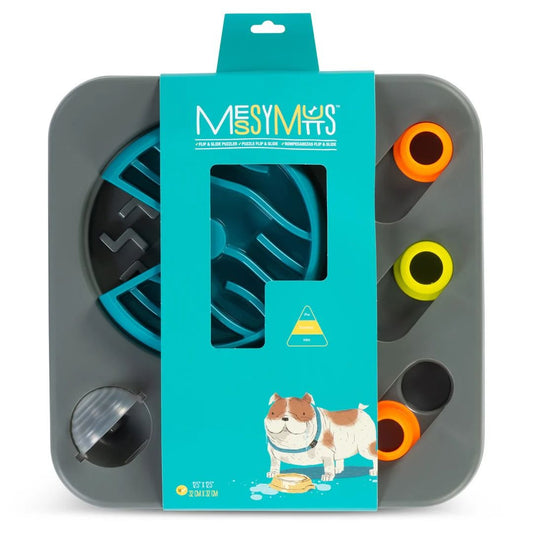Messy Mutts Dog Interactive Puzzle Feeder Square Small - Pets Perfect