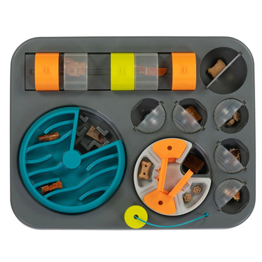 Messy Mutts Dog Interactive Puzzle Feeder Rectangular Large - Pets Perfect