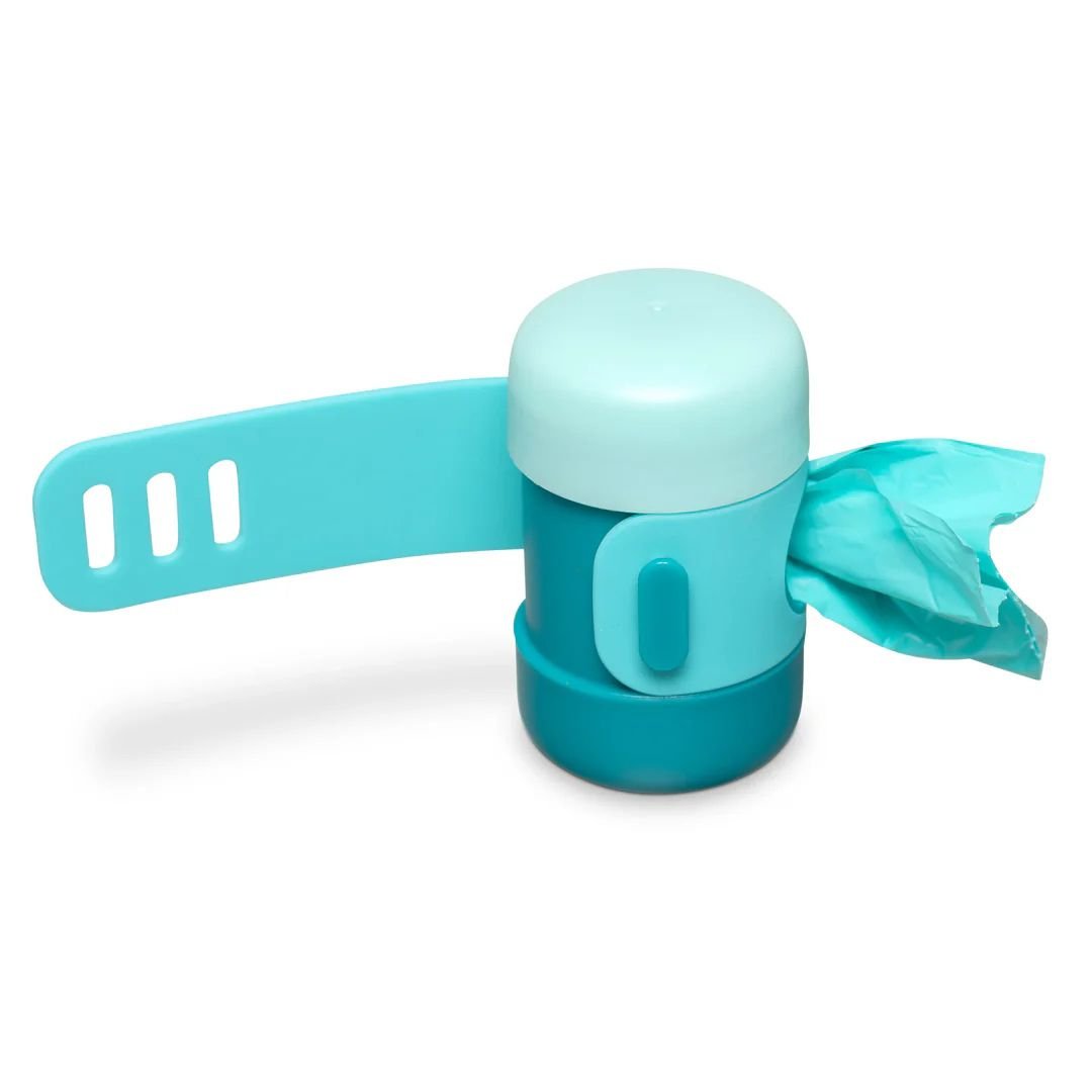 Messy Mutts Dog Waste Bag Holder With Strap Blue - Pets Perfect