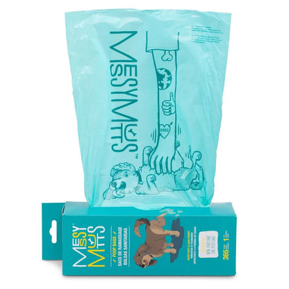 Messy Mutts Dog Advanced Biorecycle Poop Bag Teal 365 Count Bulk - Pets Perfect