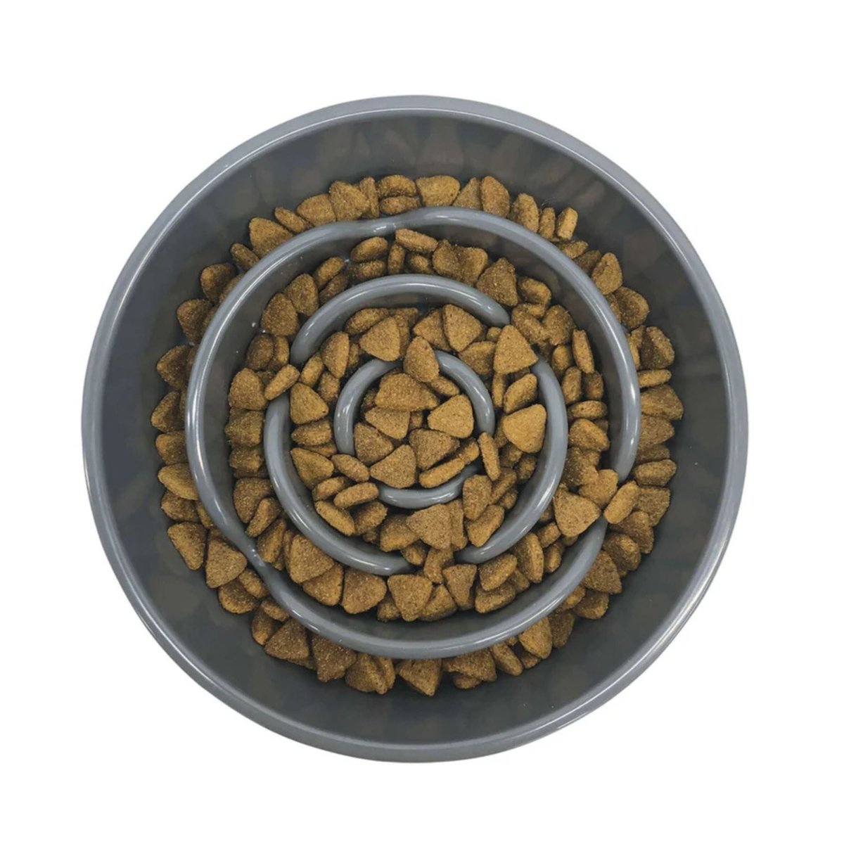 Messy Mutts Dog Slow Feeder Speckled Grey 3 Cup - Pets Perfect