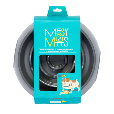 Messy Mutts Dog Slow Feeder Speckled Grey 3 Cup