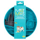 Messy Mutts Dog Silicone Interactive Lick Bowl City Pattern Blue - Pets Perfect