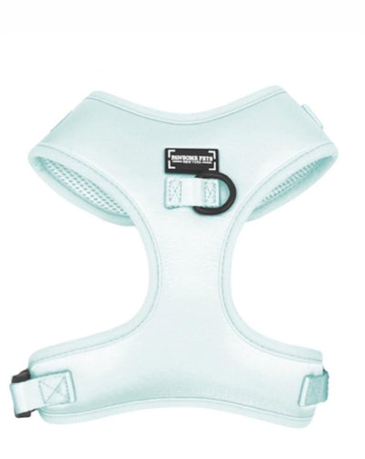 Adjustable Silk Dog Harness, Ice Blue