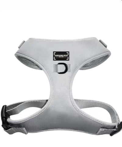 Adjustable Silk Dog Harness, Silver