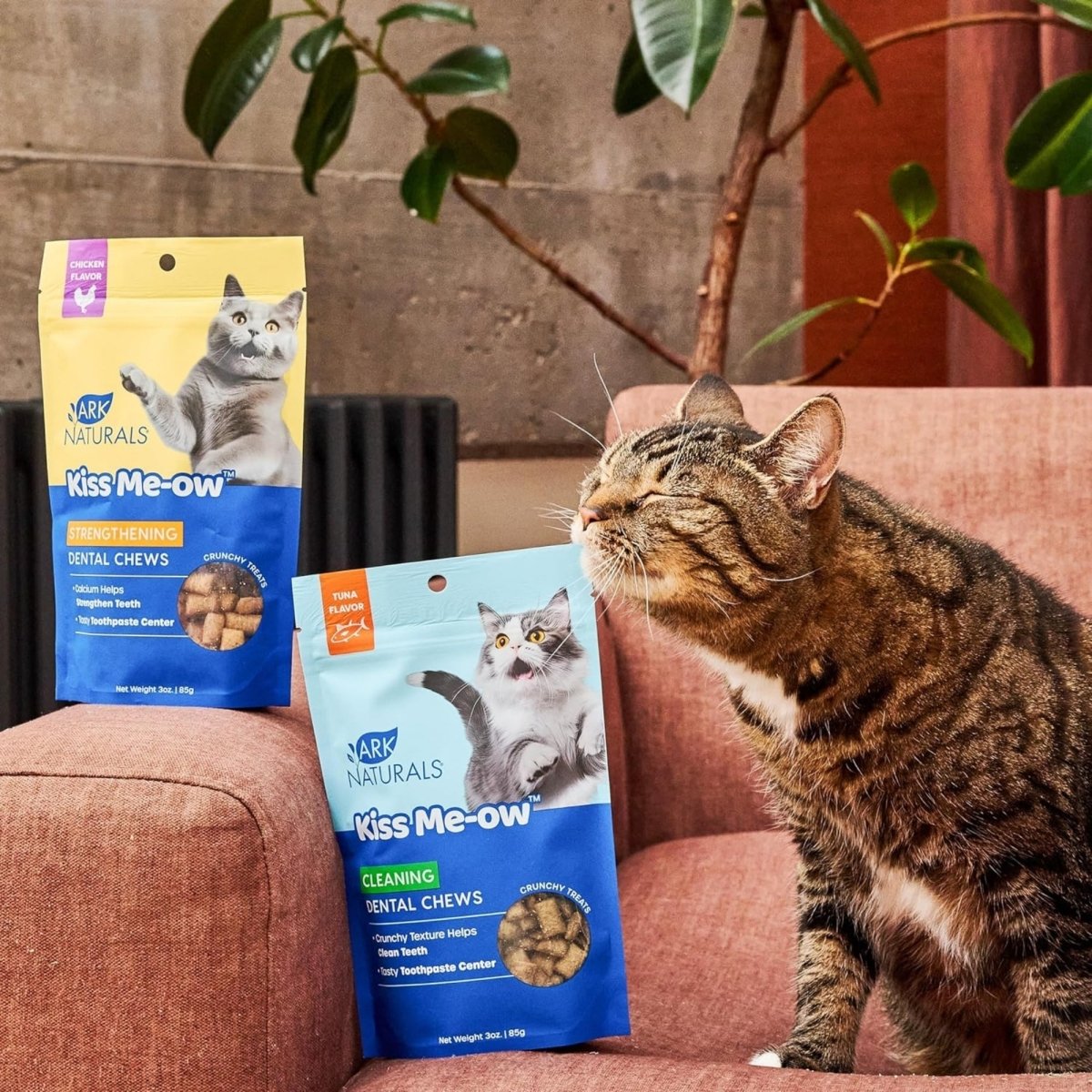 Ark Naturals Cat Dental Chews Kiss Me - Ow Cleaning Tuna 3oz. - Pets Perfect