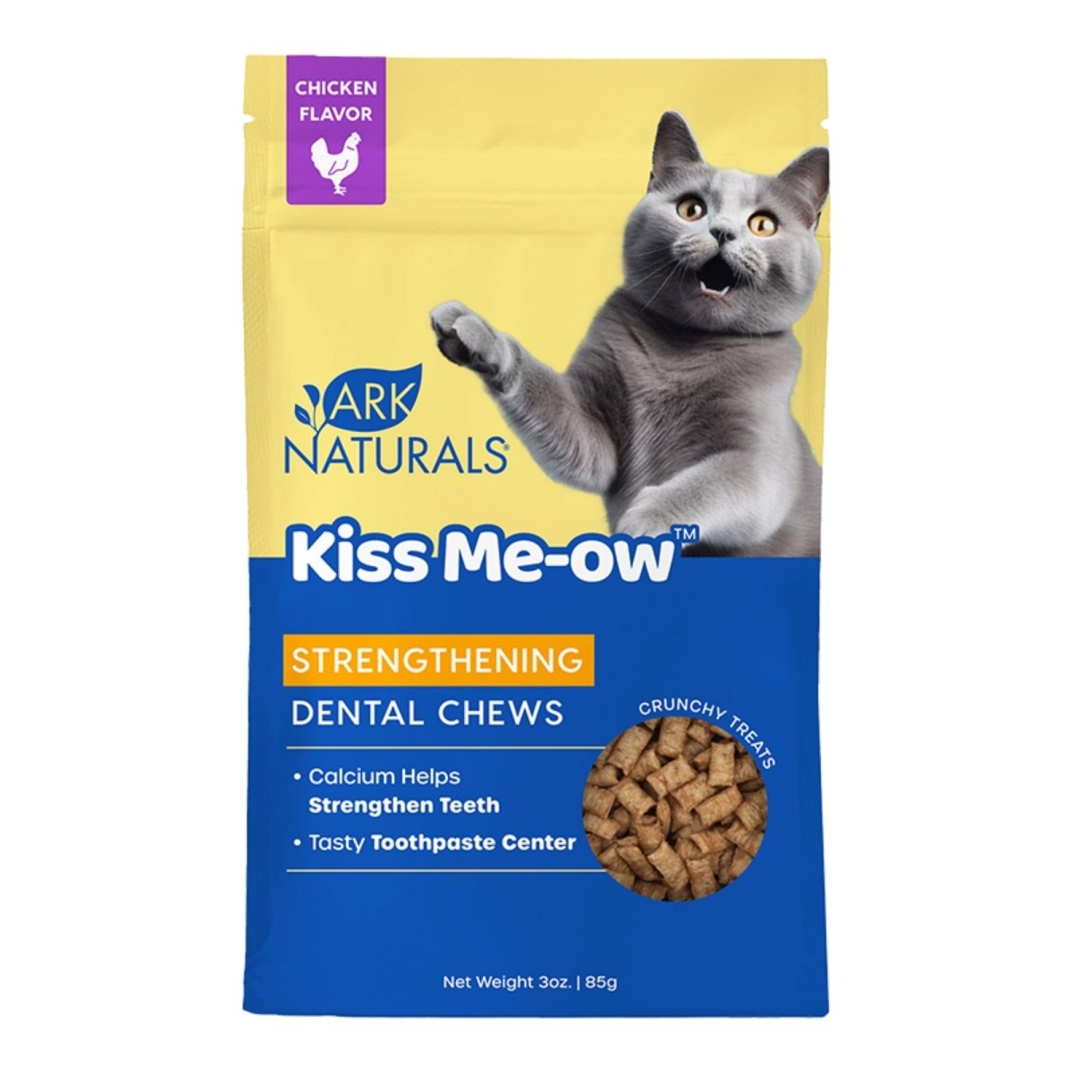 Ark Naturals Cat Dental Chews Kiss Me - Ow Strengthing Chicken 3oz. - Pets Perfect
