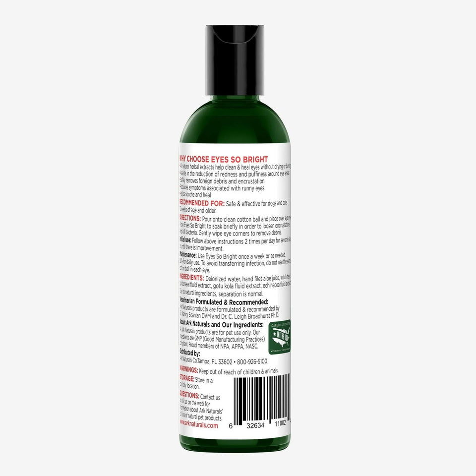 Ark Naturals Eyes So Bright Dog & Cat Gentle Cleanser, 4 oz. Bottle