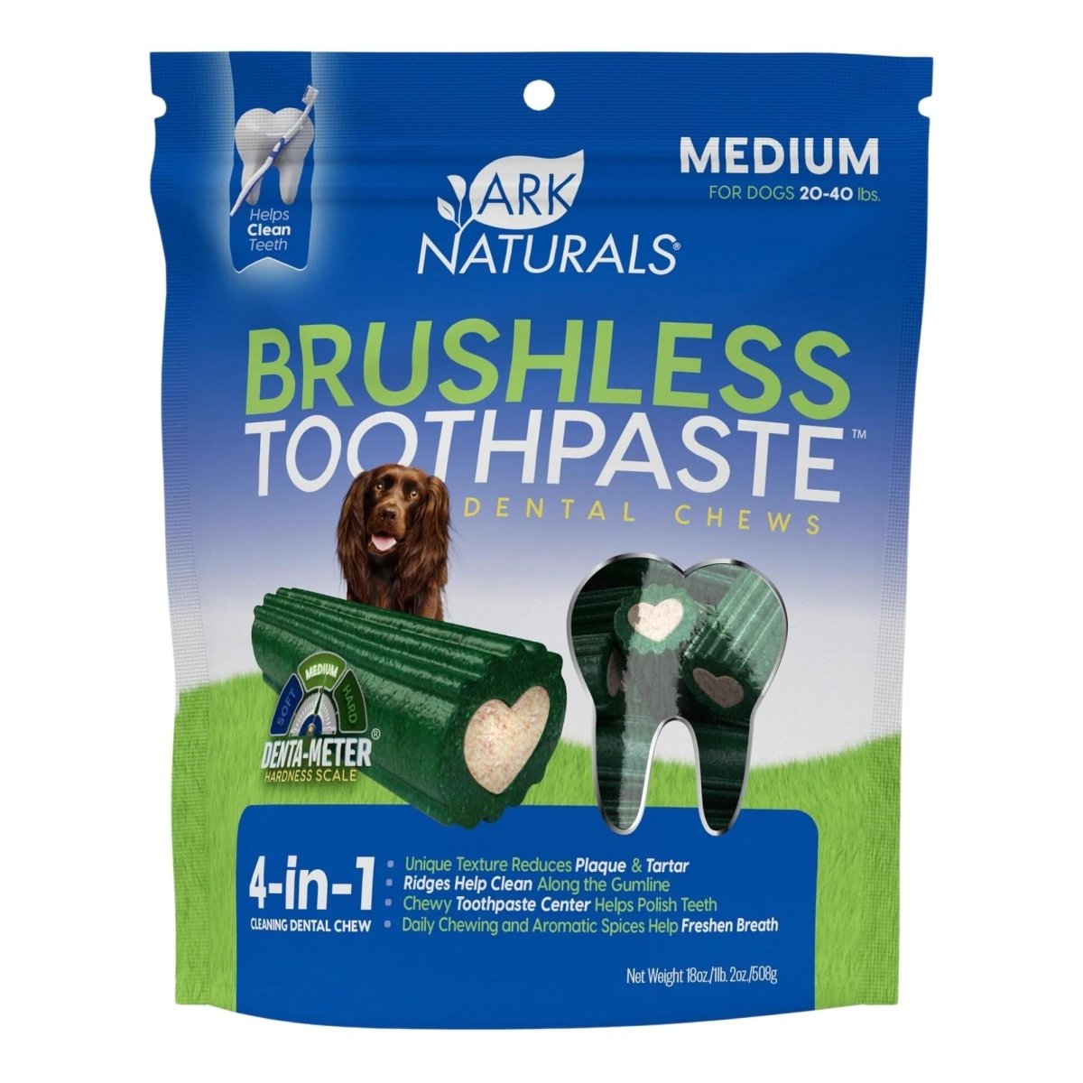 Ark Naturals Breath - Less Brushless Toothpaste Medium To Large Dog Chews, 18 - oz. Bag - Pets Perfect