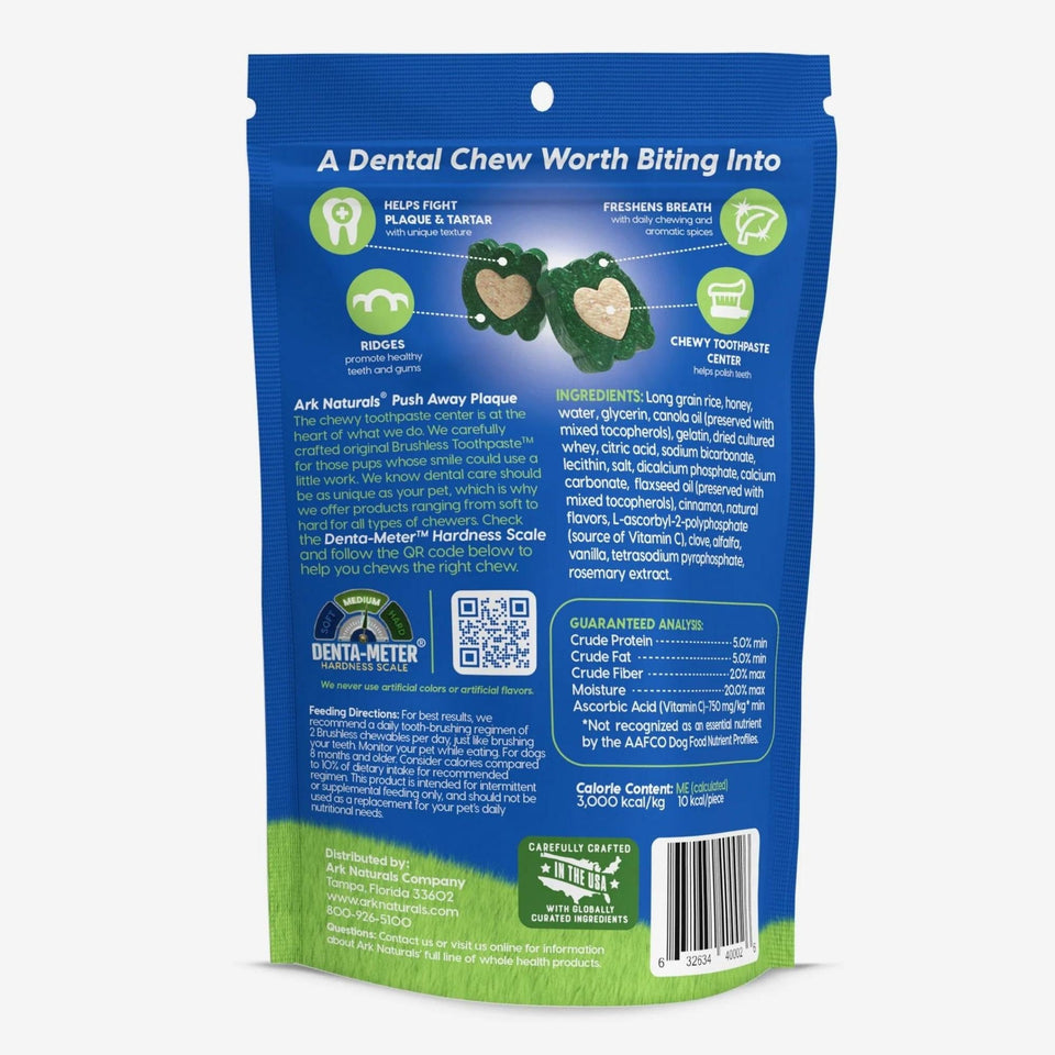 Ark Naturals Breath-Less Brushless Toothpaste Mini Dog & Cat Dog Chews, 4-oz. Bag